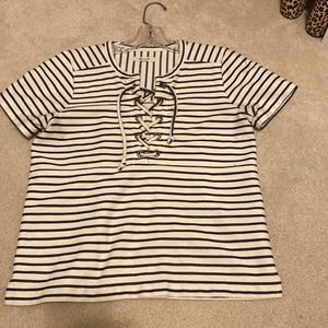 Nautical striped Madewell top